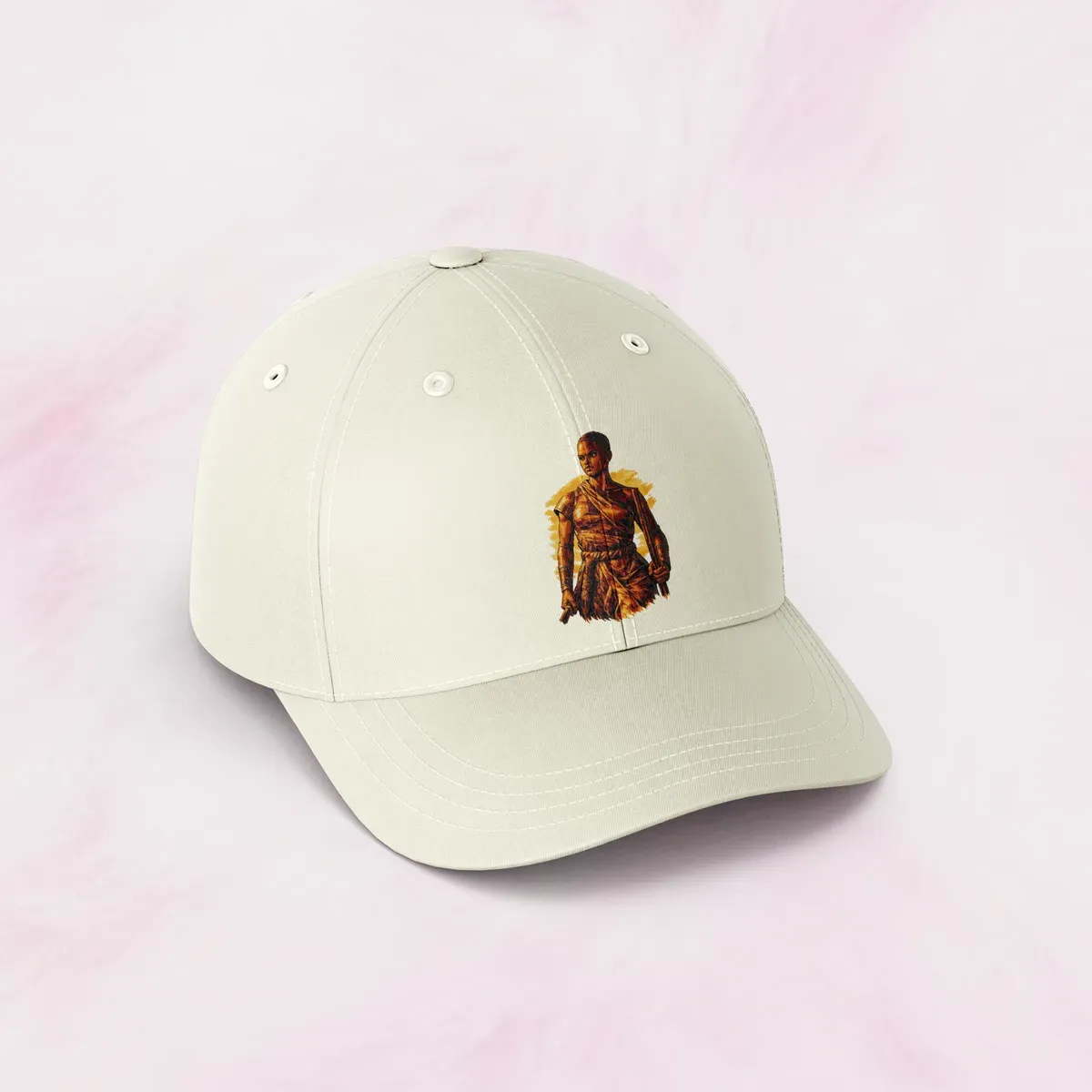 Casquette brodée, Amazone, blanche