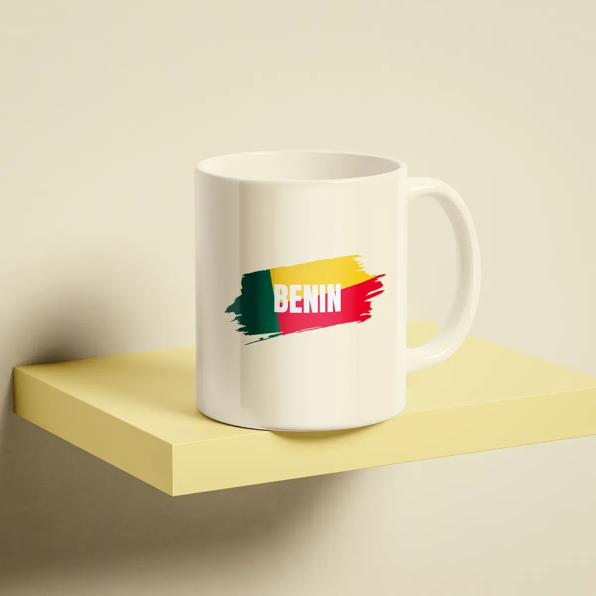 Mug Bénin, Blanc